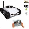 Špionážna HD kamera v RC pásovom aute s online prenosom a nahrávaním obrazu do mobilu