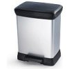 Odpadkový kôš Curver Deco Bin Duo 10 + 18 l strieborný