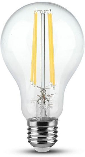V-TAC Retro LED žiarovka, E27, 12W, 1521lm, A60, 3000K