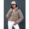 Dámska krátka bunda CELESTIAL Dstreet TY4481 Farba: Hnedá, Veľkosť: XL