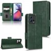 Peňaženkové kožené puzdro Triangle na Motorola Edge 30 Fusion - Zelená