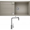 Blanco METRA XL 6 S tartufo + excentrické ovládanie + Blanco MILI chróm 519413