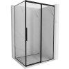 Mexen Rox sprchovací kút posuvný pravý 95 x 90 cm, čierny rám, čierny - 8C2-095-090-70-70-P