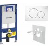 Geberit Modul pre sadrokartón, biele tlačidlo, zvukovoizolačná doska GD112SET1 1 set