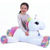 Rappa Veľký plyšový jednorožec biely Funkie 85 cm