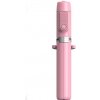 AppleKing teleskopická Bluetooth selfie tyč / statív s trojnožkou na diaľkové ovládanie pre iPhone - ružová - možnosť vrátiť tovar ZADARMO do 30tich dní