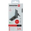 Rýchlonabíjačka Swissten Smart IC 3.A s 2 USB konektormi a dátový kábel USB / USB-C 1,2 m, biela 22043000