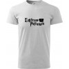 Harry - Espresso Patronum - Klasické pánske tričko vyššej gramáže - 3XL ( Svetlosivý melír )