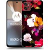 Picasee silikónový prehľadný obal pre Motorola Moto G32 - Flowers and Berries
