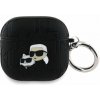 Puzdro Karl Lagerfeld PU Embossed Karl and Choupette Heads AirPods 4 - čierne