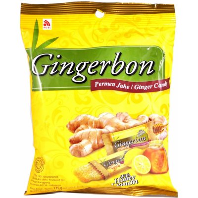 Gingerbon Zázvorové cukríky med a citrón 125 g