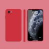 AppleKing silikónový ochranný kryt s rovnými hranami pre iPhone 7 / 8 / SE (2020/2022) - červený - možnosť vrátiť tovar ZADARMO do 30tich dní