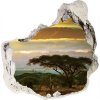 Diera 3D v stene na stenu Kilimanjaro keňa 75x75 cm