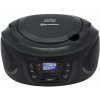 Přehrávač Roadstar, CDR-375D+/BK, přenosný, CD-R/RW, autostop, digitální tuner DAB+, DAB, FM, USB, AUX IN, teleskopická anténa, výstup na sluchátka, síť