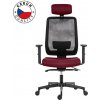 Powerton Kancelárske ergonomické kreslo Lucie, Červené