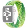 AppleKing nylonový remienok s farebným vrkočovým vzorom pre Apple Watch Ultra 49mm / 46mm / 45mm / 44mm / 42mm - XS - zelený - možnosť vrátiť tovar ZADARMO do 30tich dní