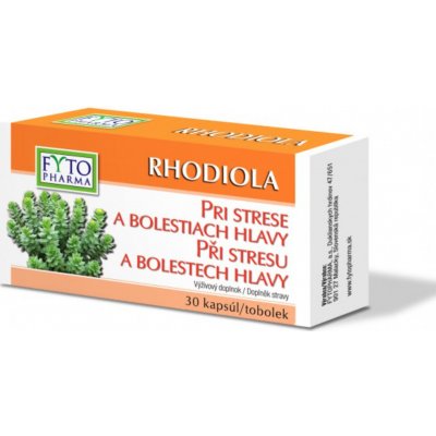 Fyto Pharma Rhodiola pri strese a bolestiach hlavy 30 kapsúl