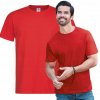Hrubšie Klasické tričko T-shirt bavlna krátky rukáv červené 185 g M