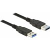 Delock 85064 USB typ A (M) do USB typ A (M) - USB 3.0, 5m, černý