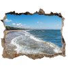 Díra 3D ve zdi na stěnu Baltské more 95x64 cm