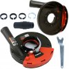 MAR-POL M04100 Odsávací kryt s kartáčovým věncem pro úhlové brusky 115-125mm
