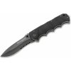 Magnum 01RY247 Black Spear vreckový taktický nôž 10 cm, celočierna, hliník