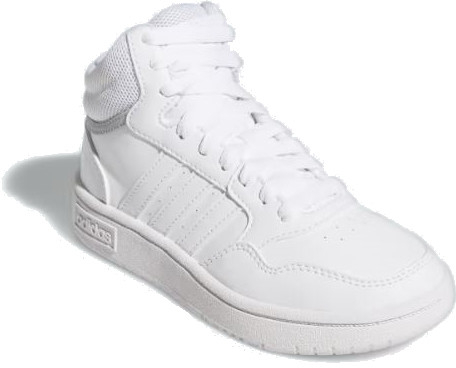 adidas Hoops 3.0 Mid K cloud white/cloud white/grey two biela