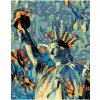 Diamantové maľovanie - ABSTRAKTNÁ SOCHA SLOBODY Rámovanie: vypnuté plátno na rám, Rozmer: 40x50 cm