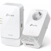 TP-Link PGW2440 KIT EasyMesh WiFi6 průchozí powerline set (G.hn2400,AX1800,2,4GHz/5GHz,3xGbE) PGW2440 KIT