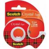Lepiaca páska, s dispenzorom, 19 mm x 7,5 m, 3M SCOTCH Crystal