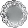 Dekoratívna čipka okrúhla strieborná 32cm 4 ks - Wimex
