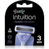 Wilkinson Sword Intuition Quattro Sensitive náhradné hlavice 3 ks