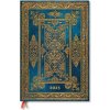 Paperblanks Blue Luxe Luxe Design 12-Month Grande Vertical Weekly Elastic Band 160 Pg 100 GSM 2025