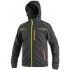 Canis (CXS) Pánska softshellová bunda CXS NORFOLK - Čierna / žltá / oranžová | 3XL