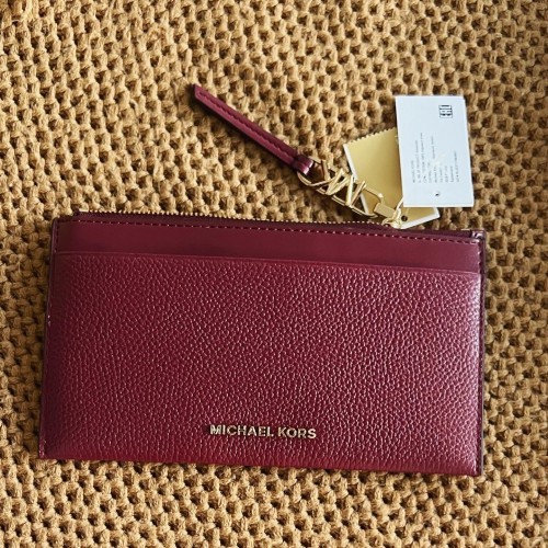 Michael Kors cardholder zip peňaženka bordová