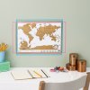 Nástenná stieracia mapa sveta Original malá