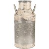Clayre & Eef Zinková antik dekoratívna plechová kanva na mlieko - 23*22*47 cm