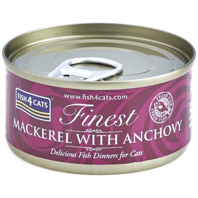 Fish4Cats Konzerva pre mačky Finest makrela s ančovičkamii 70 g
