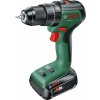 BOSCH UniversalImpact 18V-60(1x2,0Ah)+AL18V Aku príklepový vŕtací skrutkovač 06039D7101
