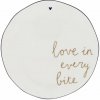 Bastion Collections Keramický dezertný tanier Love in Every Bite Ø 16 cm