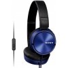 SONY sluchátka MDR-ZX310AP, handsfree, modré MDRZX310APL.CE7
