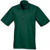 Premier Workwear Pánska košeľa s krátkym rukávom PR202 Bottle -ca. Pantone 560 38 (15)
