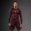 Rashguard – funkčné tričko Venum Matupa – dlhé rukávy – Black/Red/Silver Velikost: XL
