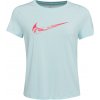 Nike Dámske bežecké tričko ONE SWOOSH tyrkysová ružová