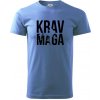 Nápis Krav Maga - Klasické pánske tričko vyššej gramáže - 3XL ( Svetlomodrá )
