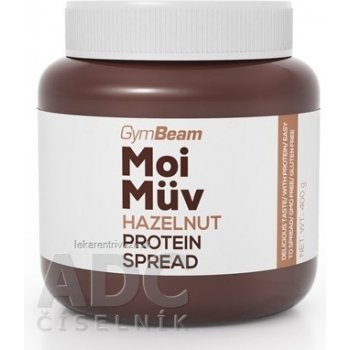 GymBeam Proteínová nátierka MoiMüv lieskový orech 400 g