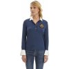 POLOKOŠEĽA LA MARTINA WOMAN POLO L/S VISCOSE JERSEY NAVY