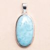 Nefertitis Larimar prívesok striebro Ag 925 LOT394 NF52805 - 3,1 cm, 9,6 g