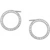 Olivie Strieborné náušnice VEĽKÝ KRUH so zirkónmi 2011 Ag 925; ≤1,8 g.