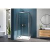Aquatek WELLNESS R14 rohový sprchový kút 100x80 cm Číre/Chróm,rohový vstup,Posuvné dvere AQ WELLNESSR14CR62
